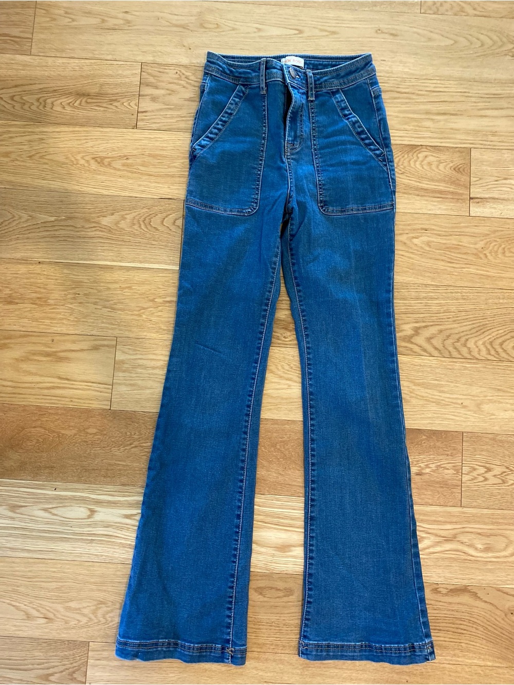 Knox Rose High-Rise Flare Jeans - Blue